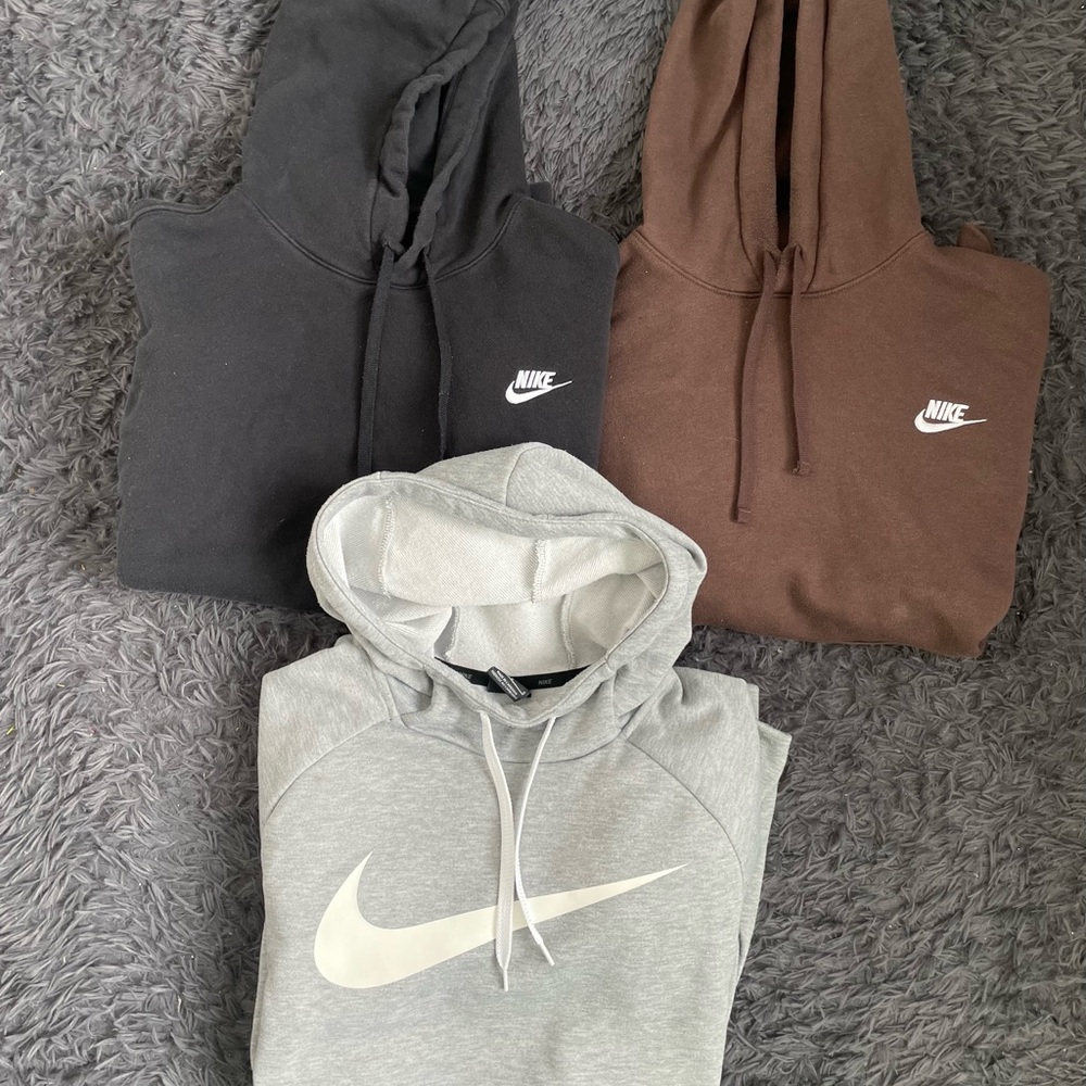 Men Size Large Nike Hoodie Bundle brown hoodie bundle lot Brown Black Grey